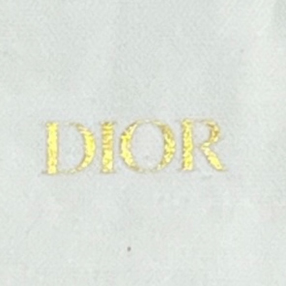 DIOR Small Drawstring Closure Dust Bag, White - Picture 2 of 2